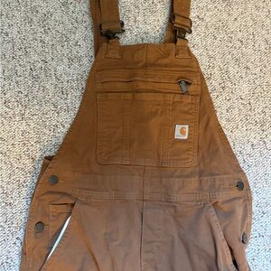 Carhartt Tan Loose Fit Overalls, like new